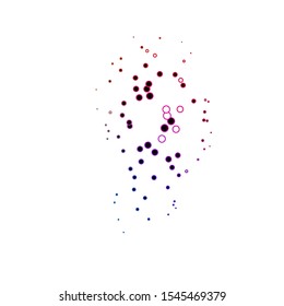 Dark Pink, Green vector background with circles. Colorful illustration with gradient dots in nature style. Pattern for websites, landing pages.