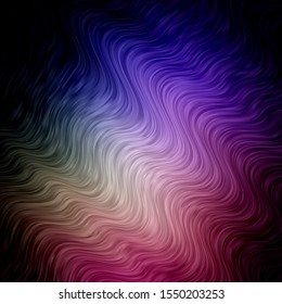 Dark Pink, Green vector background with bows. Colorful abstract illustration with gradient curves. Pattern for ads, commercials.