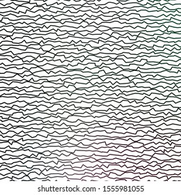 Dark Pink, Green vector background with lines. Abstract illustration with bandy gradient lines. Pattern for websites, landing pages.