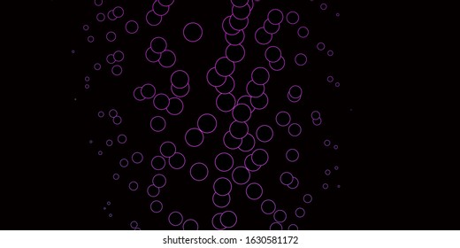 Dark Pink, Green vector background with bubbles. Abstract illustration with colorful spots in nature style. Design for your commercials.