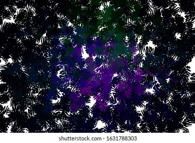 Dark Pink, Green vector background with straight lines. Lines on blurred abstract background with gradient. Template for your beautiful backgrounds.