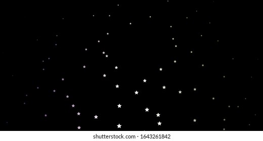 Dark Pink, Green vector background with small and big stars. Colorful illustration with abstract gradient stars. Pattern for new year ad, booklets.