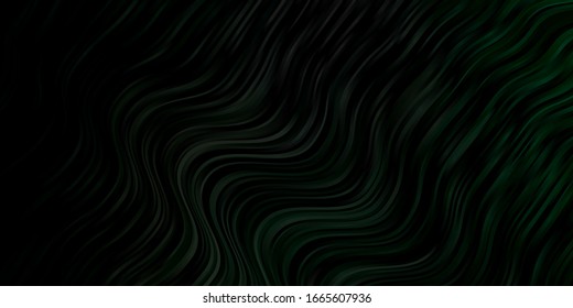 Dark Pink, Green vector background with curved lines. Colorful illustration with curved lines. Best design for your ad, poster, banner.
