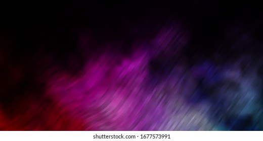 Dark Pink, Green vector background with curves. Gradient illustration in simple style with bows. Template for cellphones.