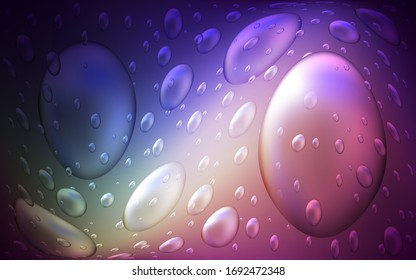 Dark Pink, Green vector background with bubbles. Blurred decorative design in abstract style with bubbles. The pattern can be used for beautiful websites.