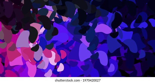 Dark pink, green vector background with random forms. Colorful abstract forms with gradient in simple style. Simple illustration for your web site.