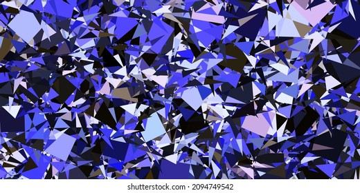Dark Pink, Green vector background with triangles. Simple design in abstract style with triangles, lines. Pattern for wallpapers.