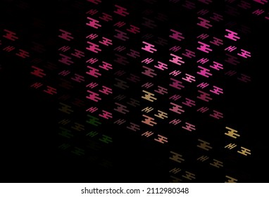 Dark Pink, Green vector background with straight lines. Lines on blurred abstract background with gradient. Pattern for business booklets, leaflets.