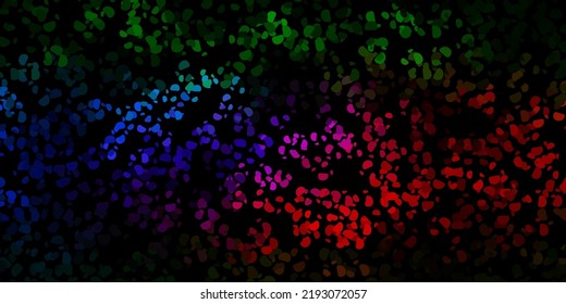 Dark pink, green vector background with random forms. Simple design in abstract style with gradient forms. Smart design for your business.
