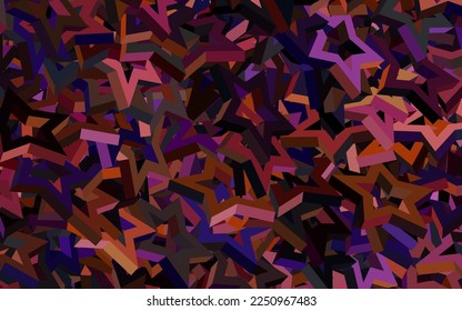 Dark Pink, Green vector background with triangles. Triangles on abstract background with colorful gradient. Simple design for your web site.