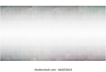 Dark Pink, Green vector banner set of circles, spheres. Donuts Background. Creative Design Templates. Technology halftone illustration.