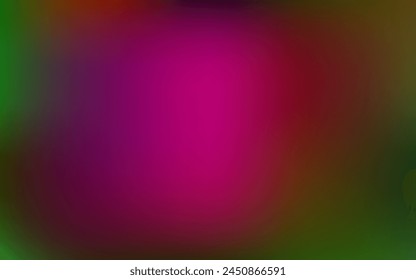 Dark pink, green vector blur template. Colorful abstract illustration with blur gradient. Background for mobile phones.