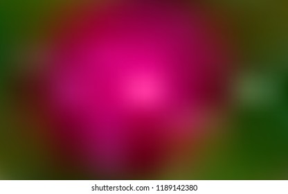 Dark Pink, Green vector blurred bright template. A vague abstract illustration with gradient. The best blurred design for your business.