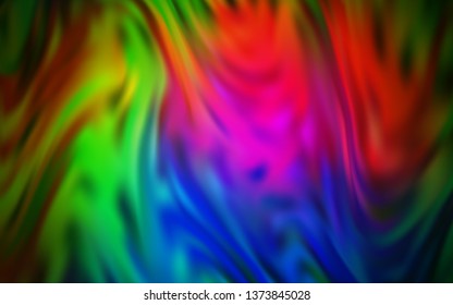 Dark Pink, Green vector blurred bright template. Creative illustration in halftone style with gradient. The best blurred design for your business.