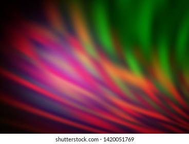Dark Pink, Green vector blurred bright pattern. Colorful illustration in abstract style with gradient. A completely new design for your business.