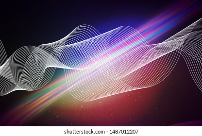 Dark Pink, Green vector blurred template. New colored illustration in blur style with gradient. New style for your business design.