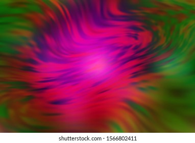Dark Pink, Green vector blurred background. Colorful abstract illustration with gradient. The best blurred design for your business.