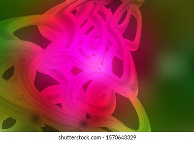 Dark Pink, Green vector blurred and colored pattern. An elegant bright illustration with gradient. The best blurred design for your business.
