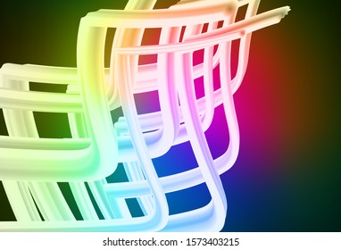 Dark Pink, Green vector blurred shine abstract template. Colorful abstract illustration with gradient. Smart design for your work.