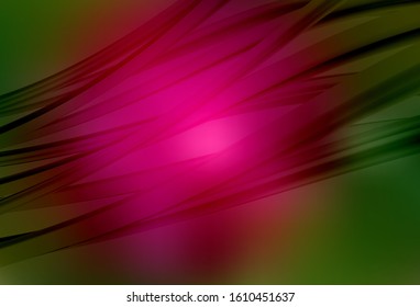 Dark Pink, Green vector blurred pattern. Colorful abstract illustration with gradient. New style for your business design.