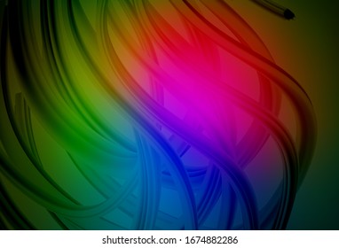Dark Pink, Green vector blurred shine abstract texture. Abstract colorful illustration with gradient. The best blurred design for your business. - Shutterstock ID 1674882286