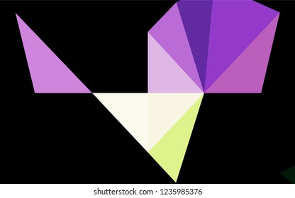 Dark Pink, Green vector blurry hexagon template. Modern geometrical abstract illustration with gradient. A completely new design for your business.