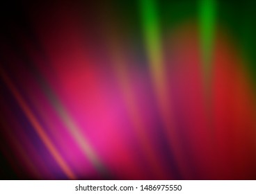 Dark Pink, Green vector bokeh template. Colorful abstract illustration with gradient. The best blurred design for your business.