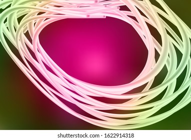 Dark Pink, Green vector colorful blur background. Shining colorful illustration in smart style. Smart design for your work.