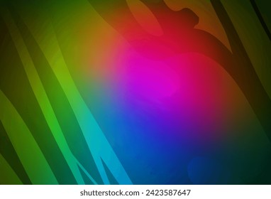 Pink oscuro, el vector verde colorido fondo abstracto. Nueva ilustración coloreada en estilo borroso con gradiente. Diseño borroso para su sitio web.