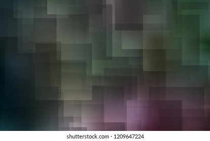 Dark Pink, Green vector cover with stright stripes. Modern geometrical abstract illustration with Lines. Smart design for your business advert.