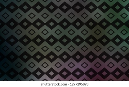 Dark Pink, Green vector cover in polygonal style. Decorative design in abstract style with rectangles. Modern template for your landing page.