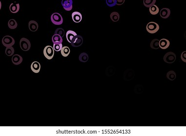Dark Pink, Green vector cover with spots. Modern abstract illustration with colorful water drops. Pattern for ads, leaflets.