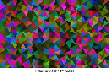 Dark Pink, Green vector crooked abstract pattern. A sample with blurred shapes. The best blurred design for your business.