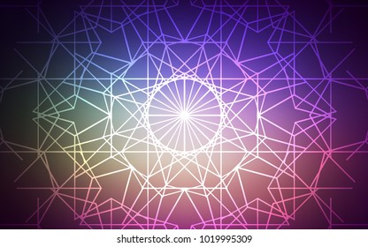 Dark Pink, Green vector doodle blurred pattern. A vague abstract illustration with doodles drawn by child in Indian style. The doodle design can be used for your web site.