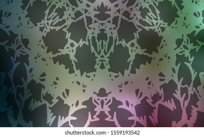 Dark Pink, Green vector doodle bright layout. Doodles created by child on blurred abstract background with gradient. The elegant pattern can be used as a part of a brand book.