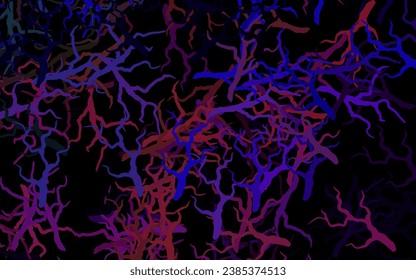 Dark Pink, Green vector doodle background with branches, leaves. Shining colored illustration with leaves and branches. The best design for your business.