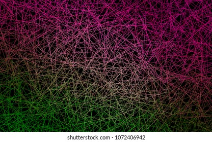 Dark Pink, Green vector geometric simple minimalistic background, which consist of triangles on white background. Triangular pattern with gradient for your business design. 