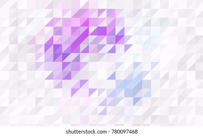 Dark Pink, Green vector geometric simple minimalistic background, which consist of triangles on white background. Triangular pattern with gradient for your business design. 