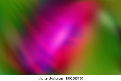 Dark Pink, Green vector glossy abstract background. Abstract colorful illustration with gradient. New style for your business design.