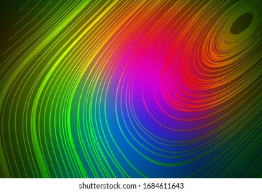 Dark Pink, Green vector glossy abstract layout. Colorful illustration in abstract style with gradient. New style for your business design.