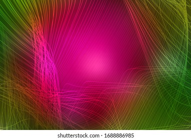 Color rosa oscuro, vector verde brillante fondo abstracto. Una elegante ilustración brillante con gradiente. Nueva forma de tu diseño.