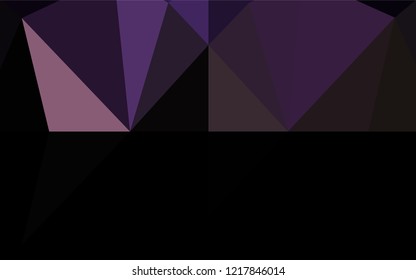 Dark Pink, Green vector hexagon mosaic texture. A completely new color illustration in a vague style. The textured pattern can be used for background.