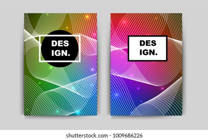 Dark Pink, Green vector layout for Leaflets. Web interface on abstract background with colorful gradient. Pattern can be used as a template for calendars.