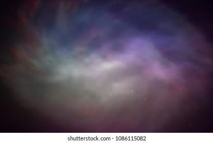 Dark Pink, Green vector layout with cosmic stars. Glitter abstract illustration with colorful cosmic stars. Template for cosmic backgrounds.