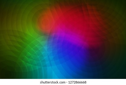 Dark Pink, Green vector layout with circle shapes. Blurred bubbles on abstract background with colorful gradient. Pattern can be used as texture of wallpapers.