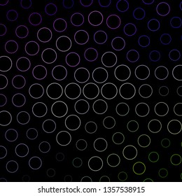 Dark Pink, Green vector layout with circles. Illustration with set of shining colorful abstract spheres. Design for posters, banners.
