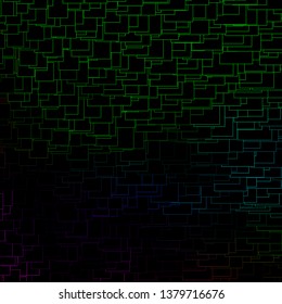 Dark Pink, Green vector layout with lines, rectangles. Colorful illustration with gradient rectangles and squares. Pattern for websites, landing pages.