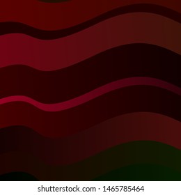 Dark Pink, Green vector layout with curves. Illustration in abstract style with gradient curved.  Template for cellphones.