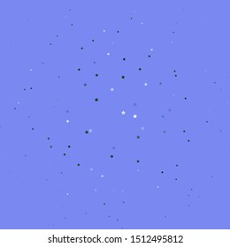 Dark Pink, Green vector layout with bright stars. Modern geometric abstract illustration with stars. Theme for cell phones.