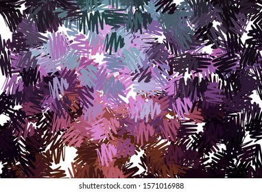 Dark Pink, Green vector layout with flat lines. Blurred decorative design in simple style with lines. Pattern for ads, posters, banners.